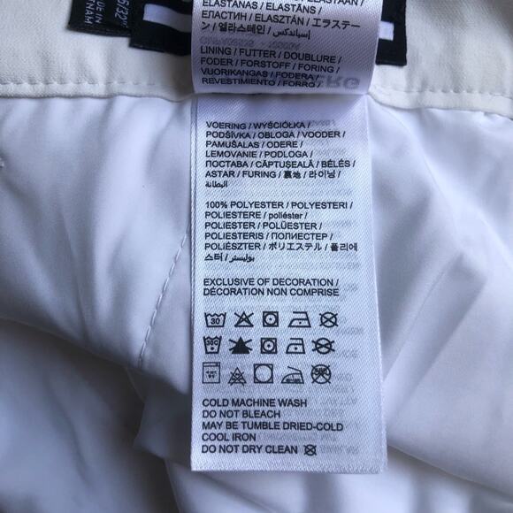 J.Lindeberg White Golf Pants Flat Front Straight Leg Men's Size 38/32" NWT - Picture 8 of 15